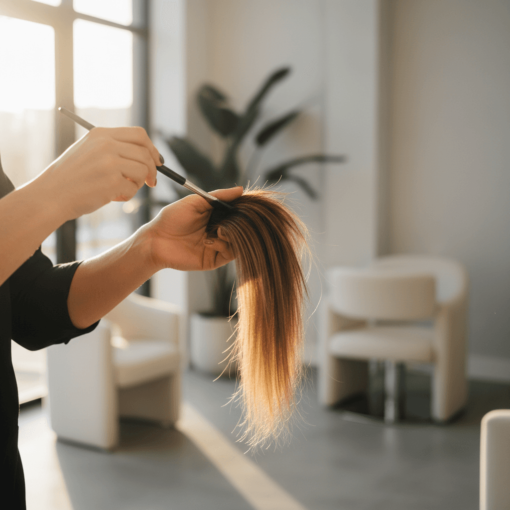 Men's highlights color service